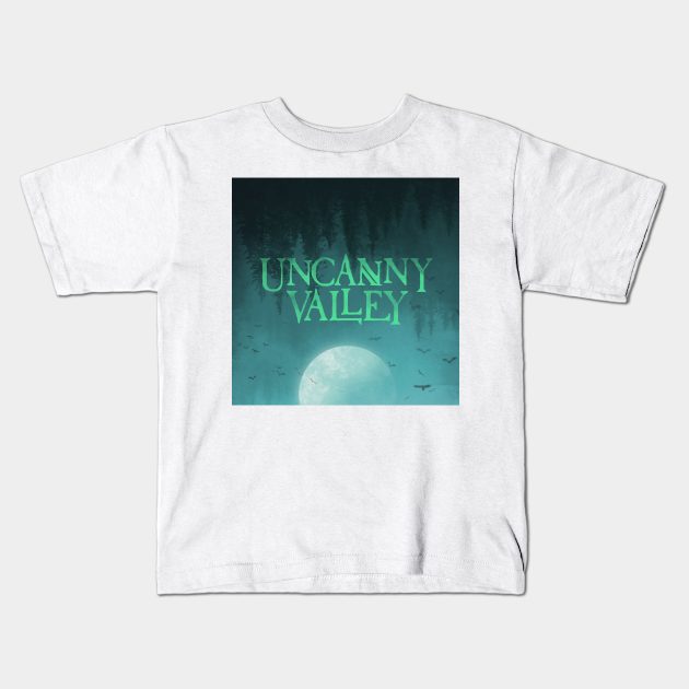 Uncanny Valley podcast cover art Kids T-Shirt by Dayton Writers Movement: Audio Dramas